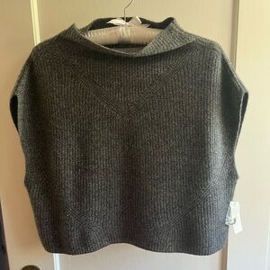 Anthropologie Cashmere Gray Vest Sweater NWT